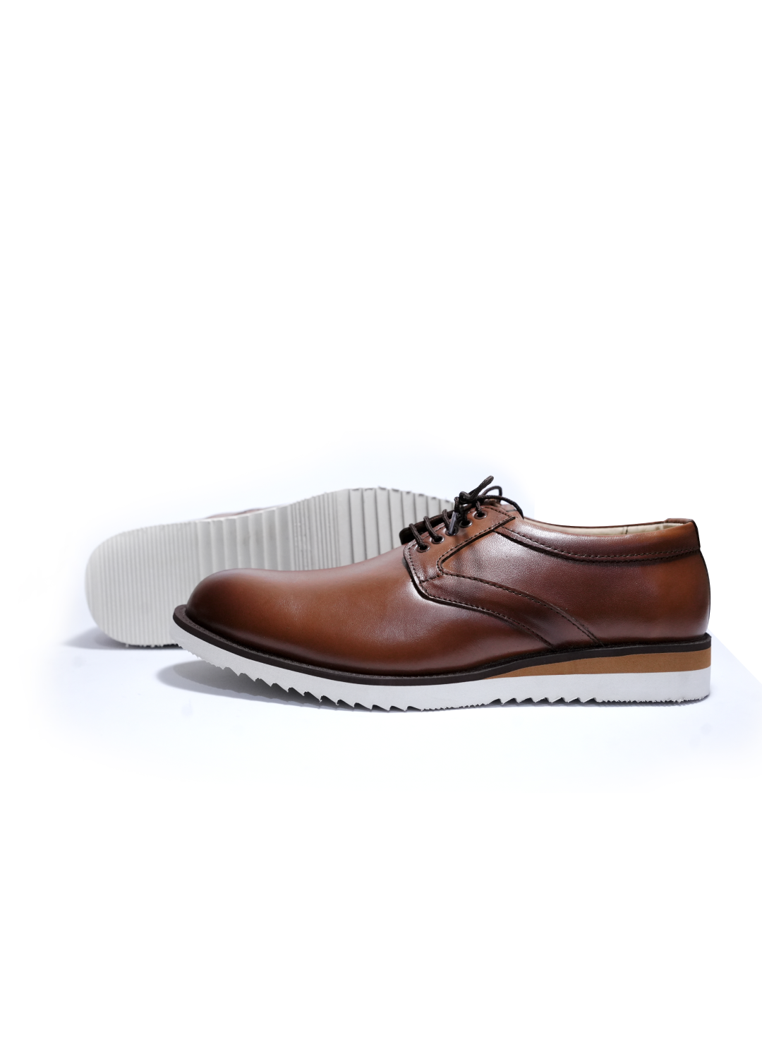 L-179 Mustard white Brown Casual Shoe