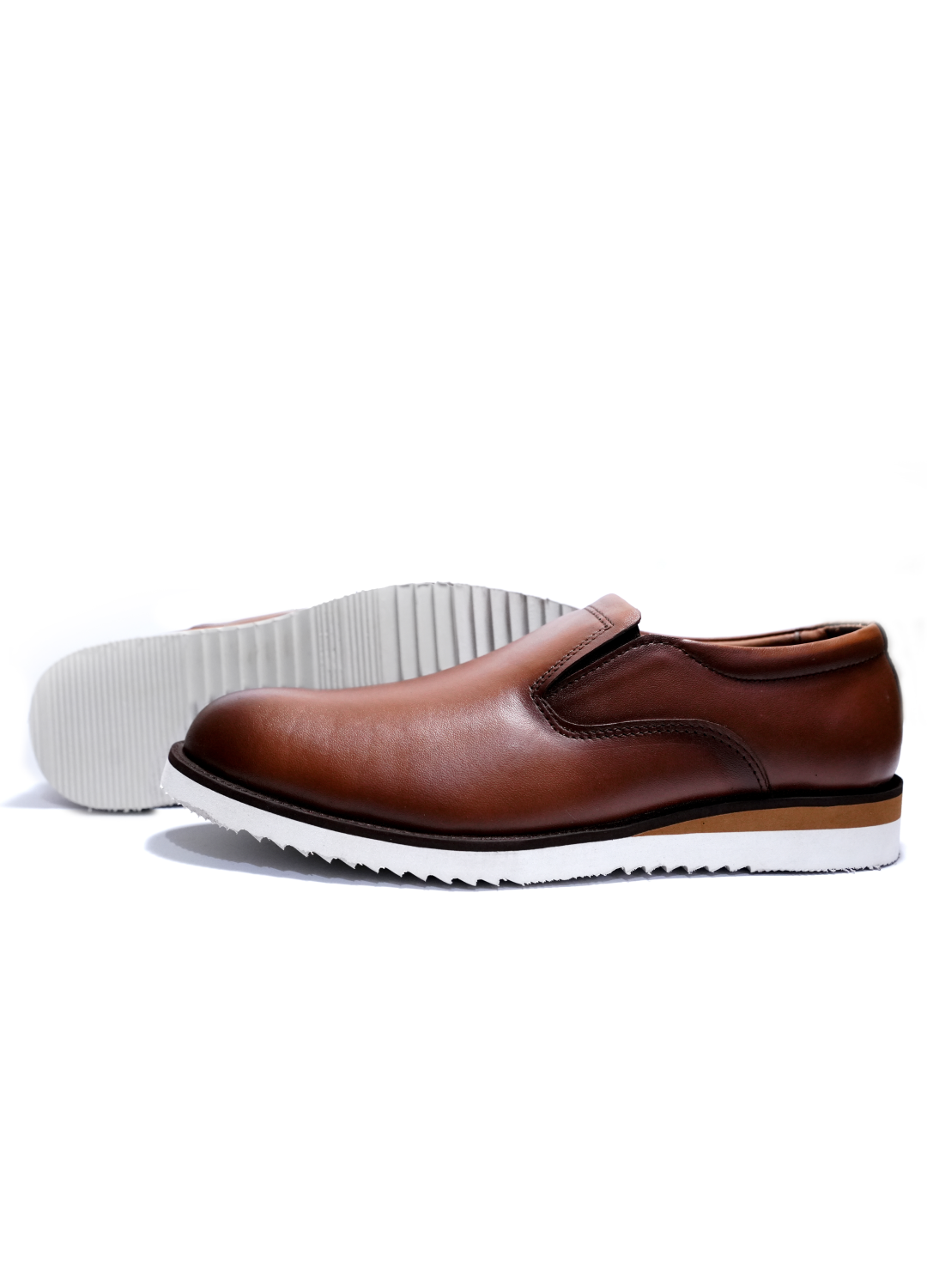 L-181 Mustard White Brown Casual Shoe