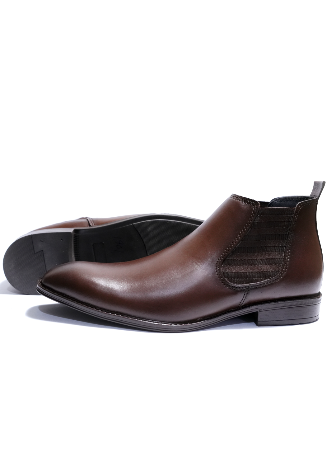 L-1901 Chocolate Brown Chelsea Formal Boot