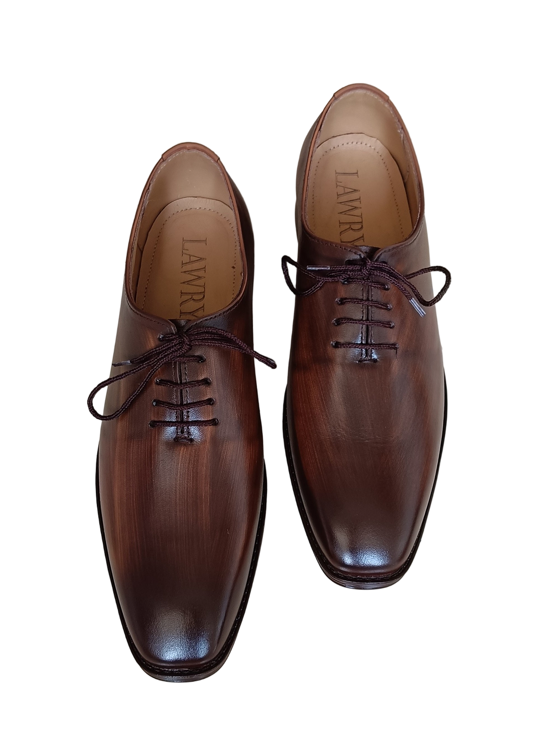 L-1905 Wholecut Wooden Texture Brown Formal Shoe