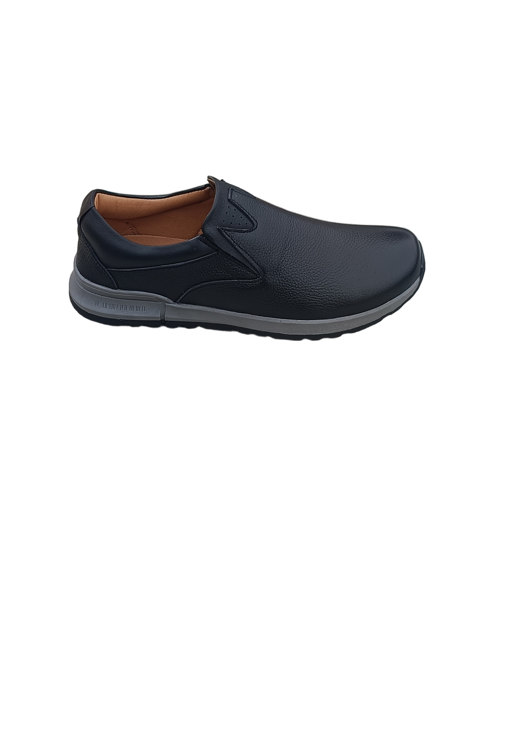 L-0026 Matte Finish Black Leather Jogger