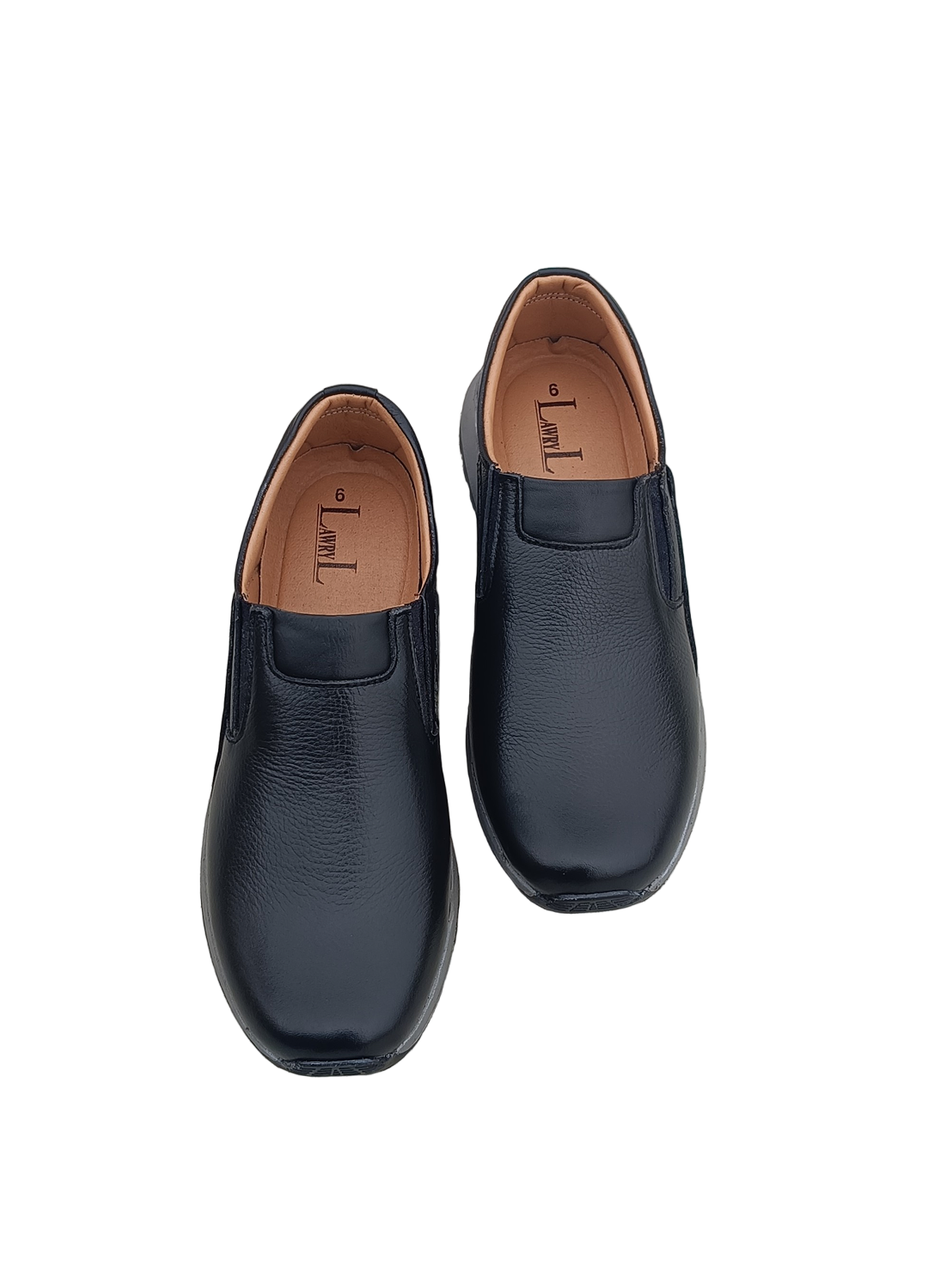 L-0027 Matte Finish Black Leather Jogger