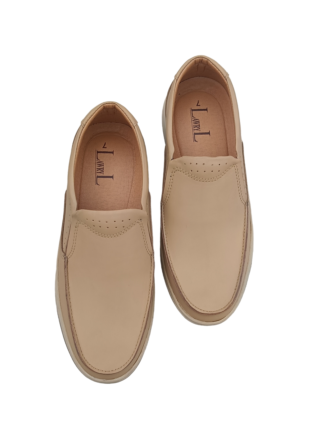 L-0023 Matte Finish Beige Color Casual Shoe