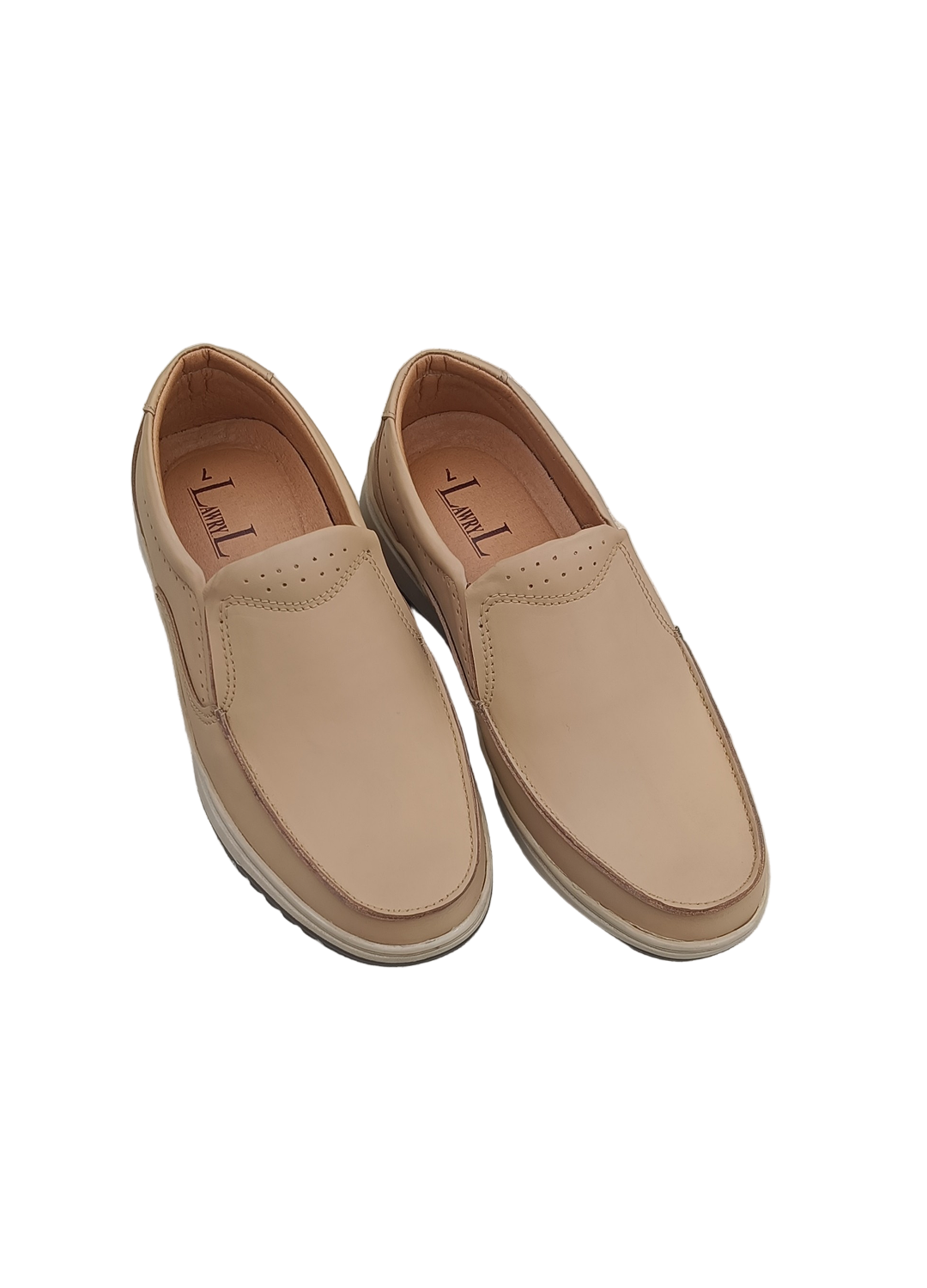 L-0023 Matte Finish Beige Color Casual Shoe