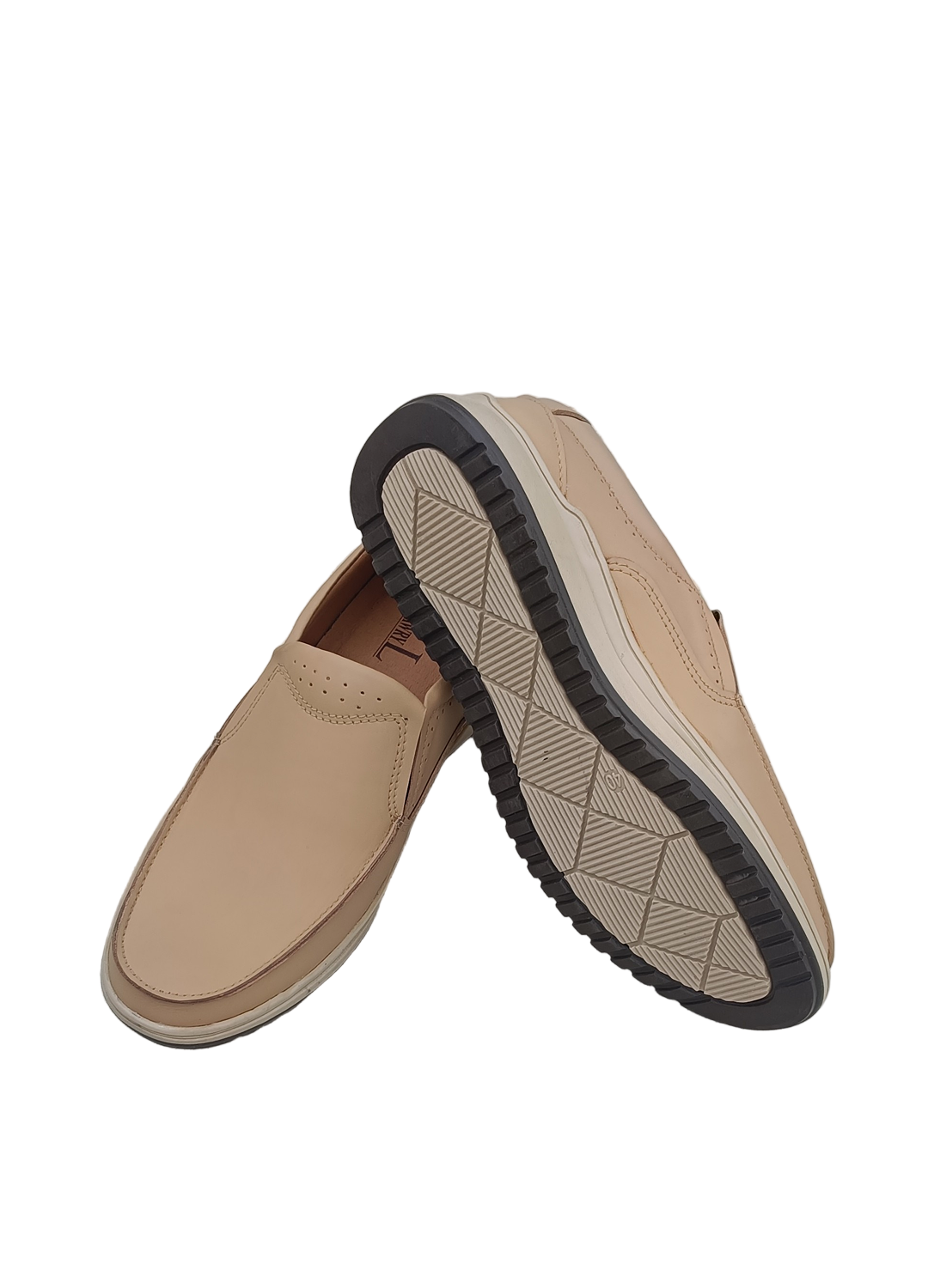 L-0023 Matte Finish Beige Color Casual Shoe