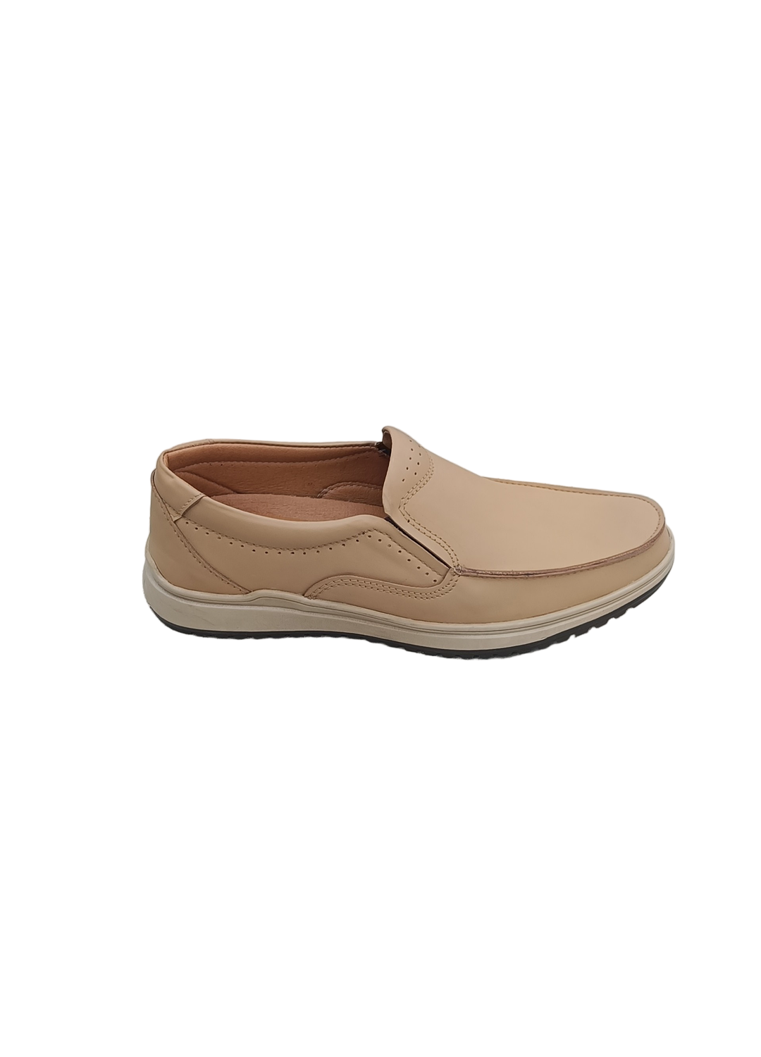 L-0023 Matte Finish Beige Color Casual Shoe