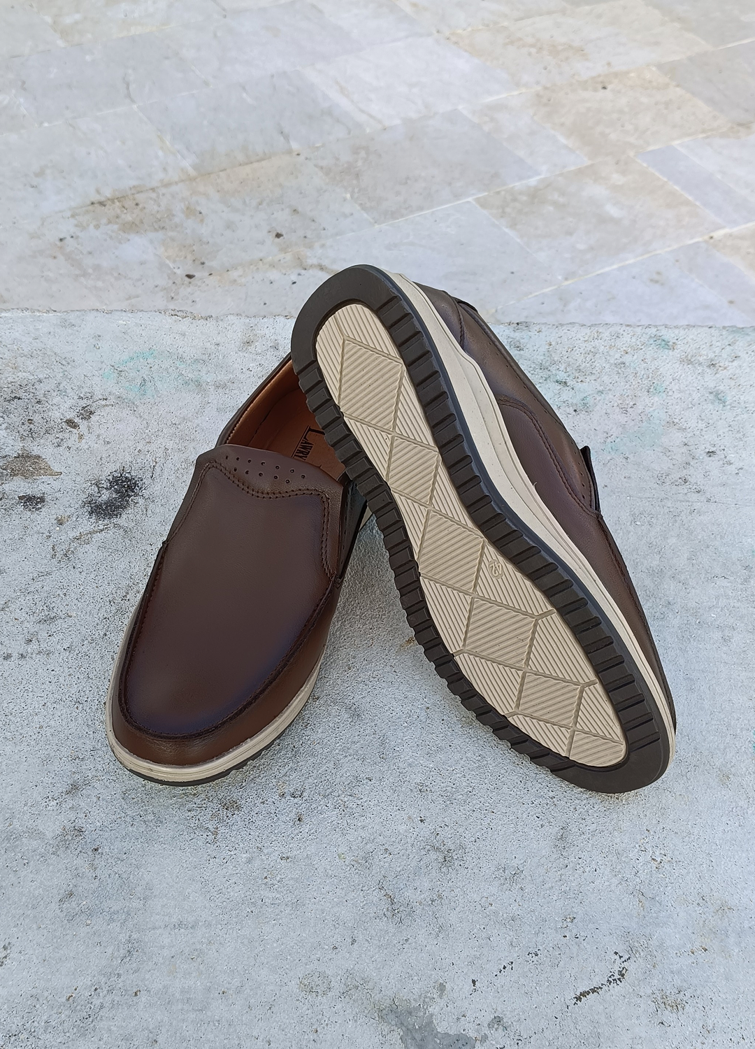L-0023 Matte Finish Chocolate Brown Casual Shoe