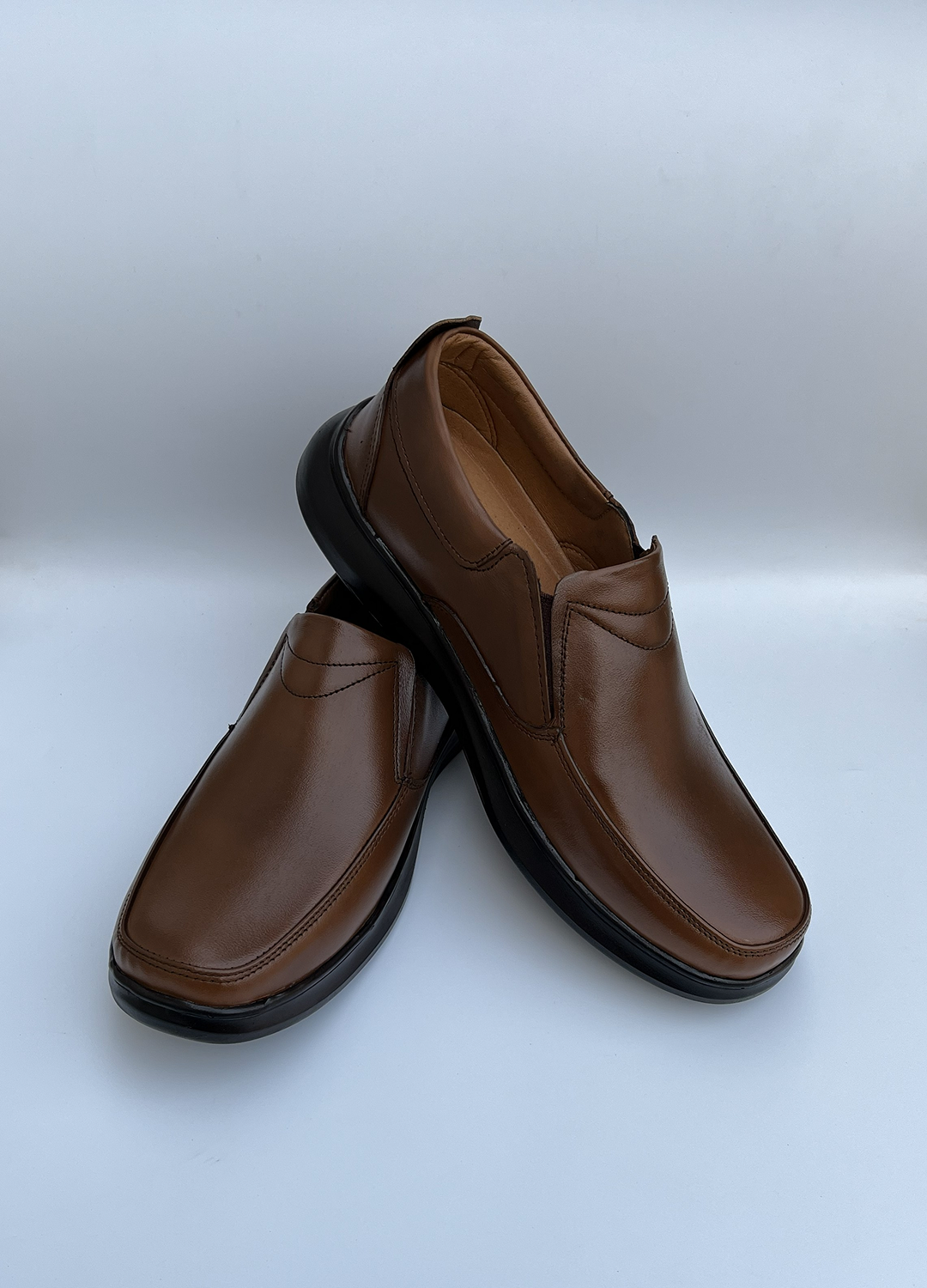 L-201 Classic Mustard Brown Semi Formal Shoe