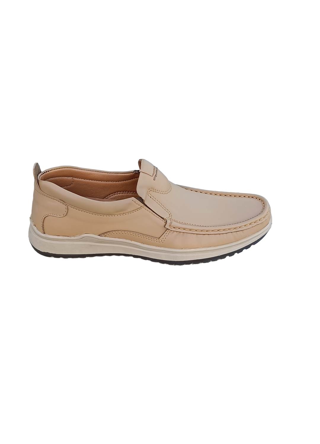 L-0025 Matte Finish Beige color Casual Shoe