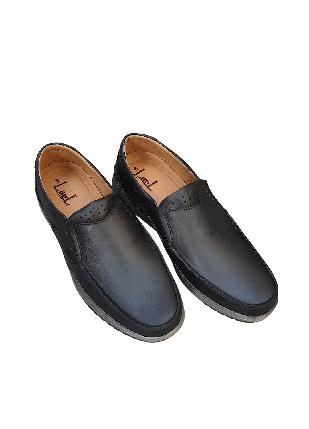 L-0023 Matte Finish Black Casual Shoe