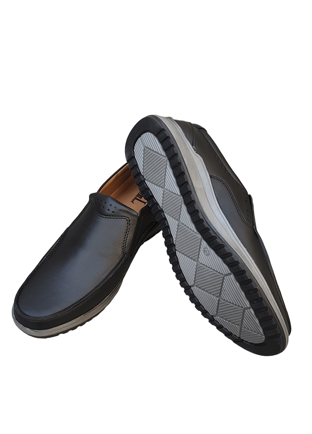 L-0023 Matte Finish Black Casual Shoe