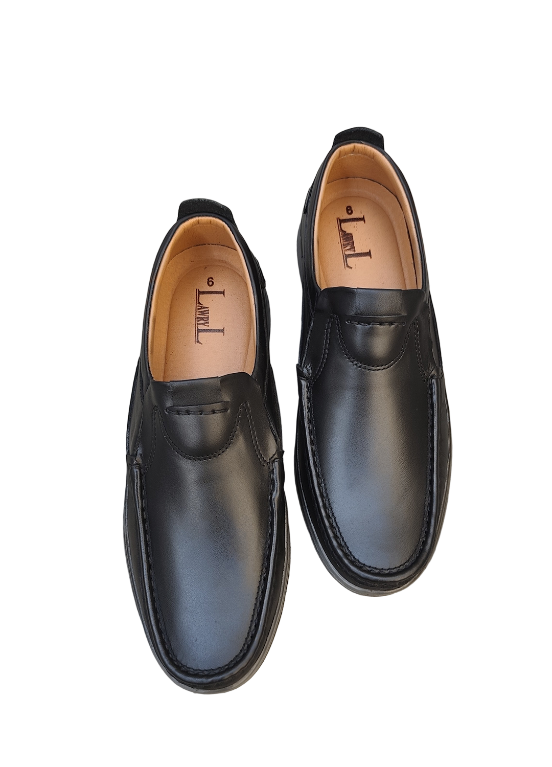 L-0025 Matte Finish Black Casual Shoe