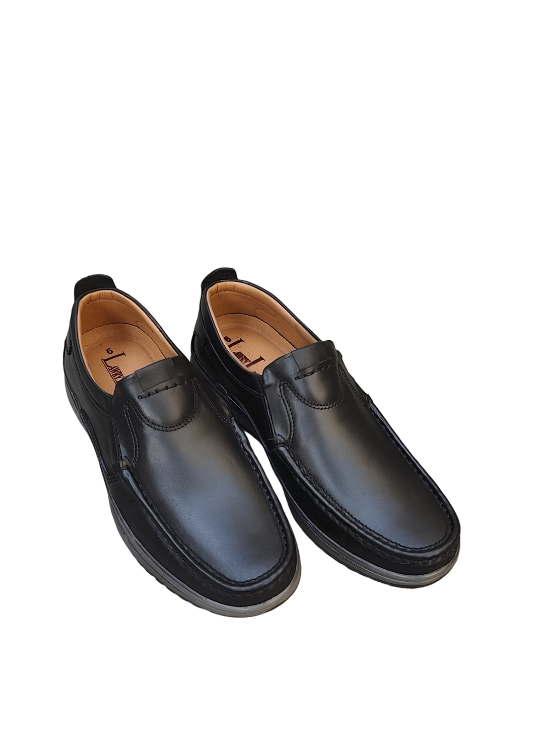 L-0025 Matte Finish Black Casual Shoe