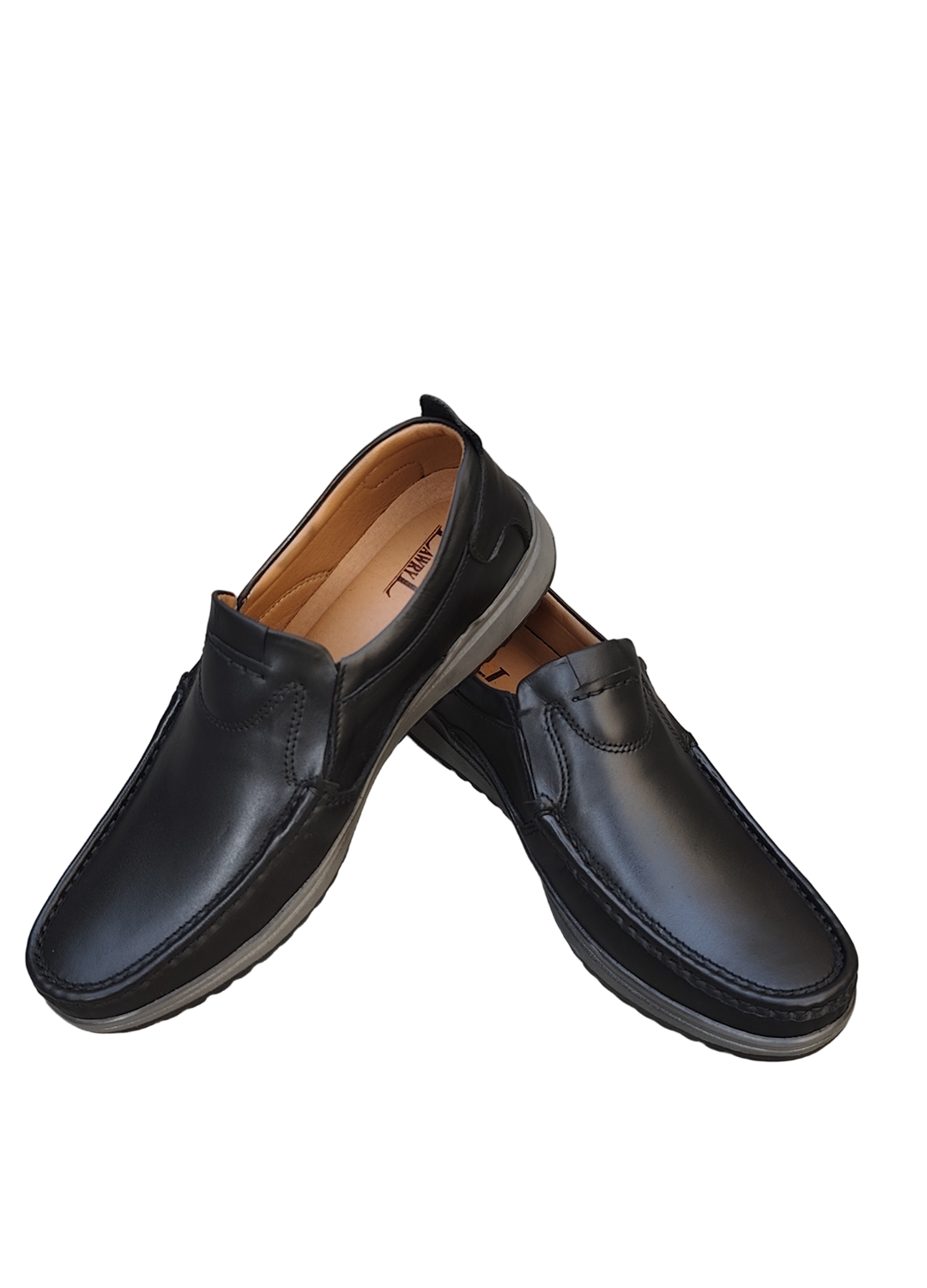 L-0025 Matte Finish Black Casual Shoe