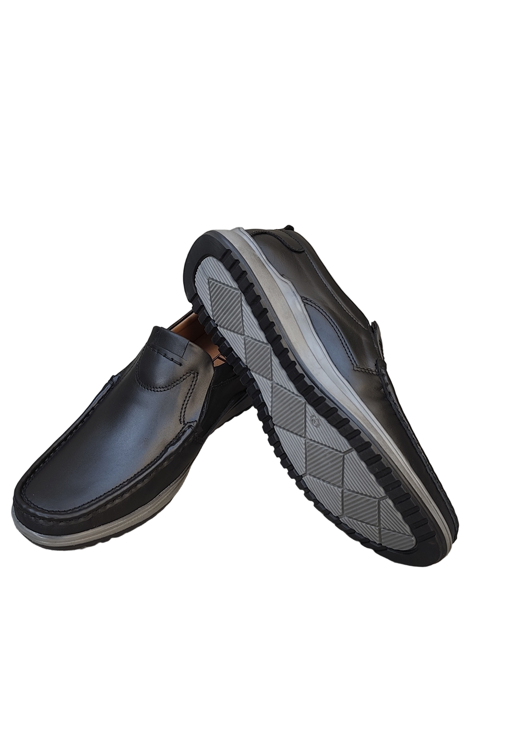 L-0025 Matte Finish Black Casual Shoe