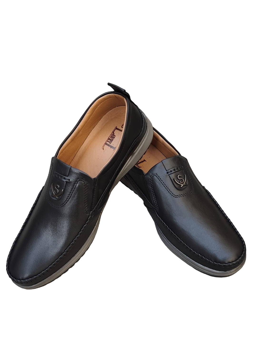 L-0024 Matte Finish Black Casual Shoe