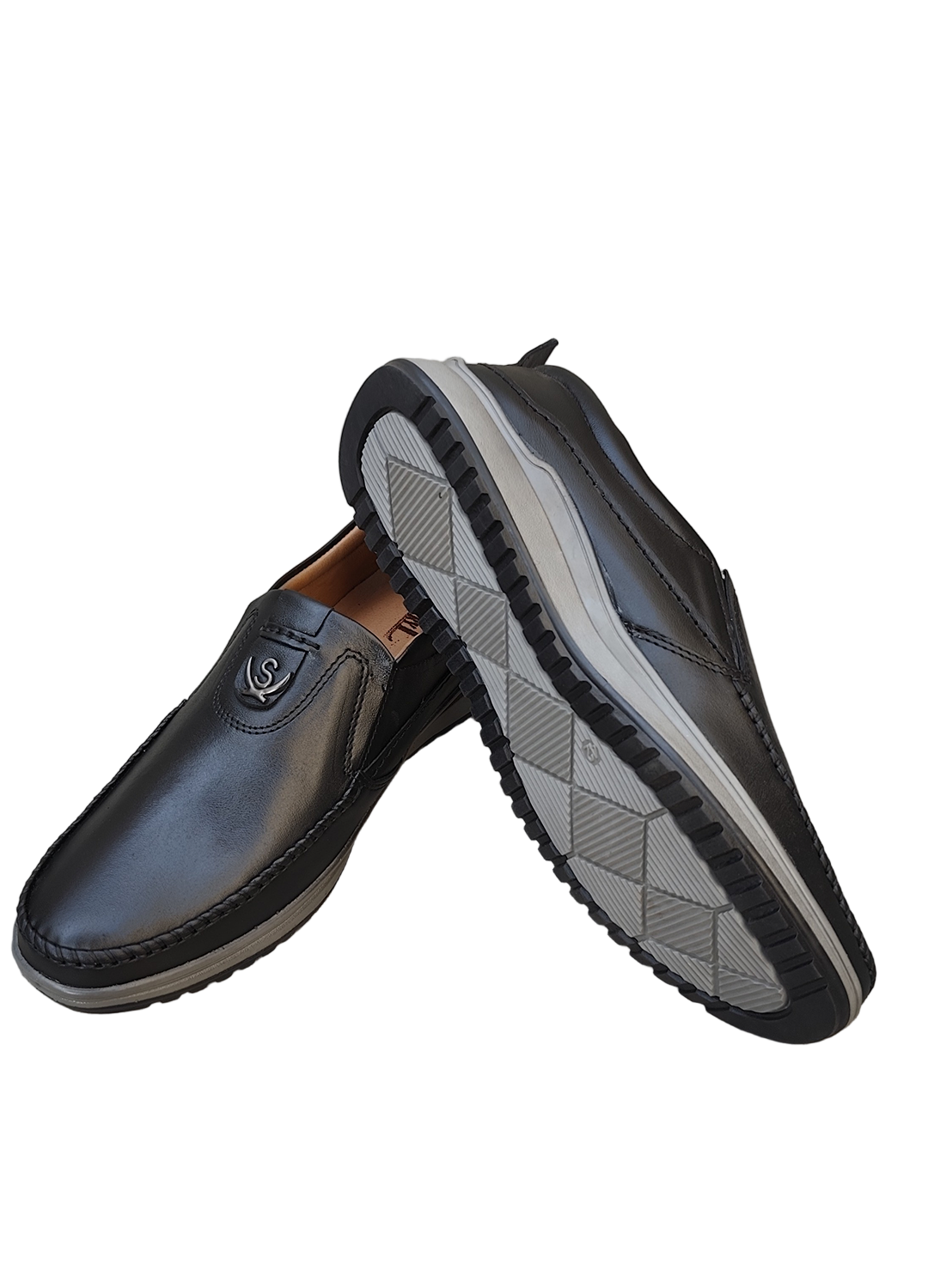 L-0024 Matte Finish Black Casual Shoe