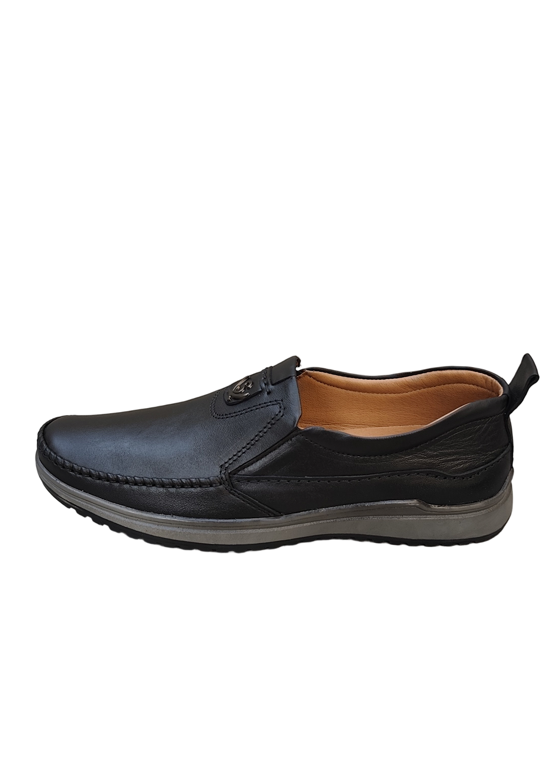 L-0024 Matte Finish Black Casual Shoe